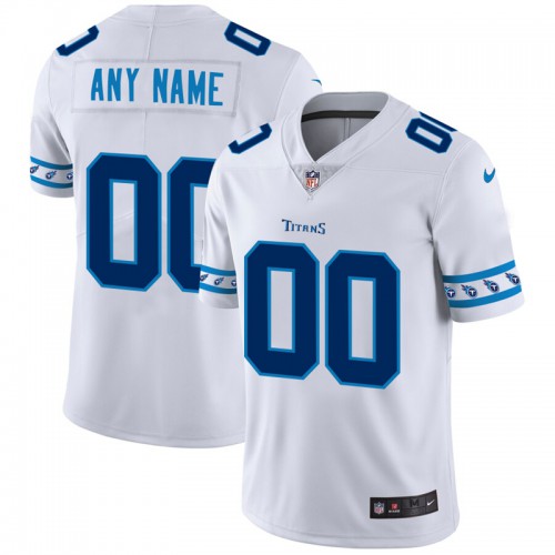 Tennessee Titans Custom Nike White Team Logo Vapor Limited NFL Jersey Tennessee Titans Custom Nike White Team Logo Vapor Limited NFL Jersey