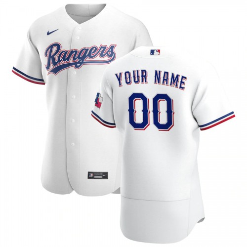 Texas Rangers Custom Mens Nike White Home 2020 Authentic Player MLB Jersey Texas Rangers Custom Mens Nike White Home 2020 Authentic Player MLB Jersey