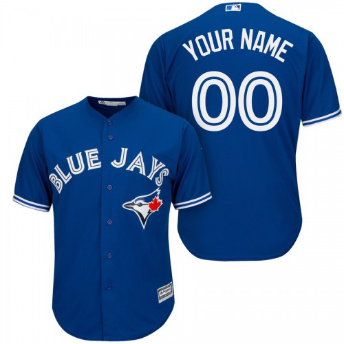 Toronto Blue Jays Majestic Cool Base Custom Jersey Royal Toronto Blue Jays Majestic Cool Base Custom Jersey Royal