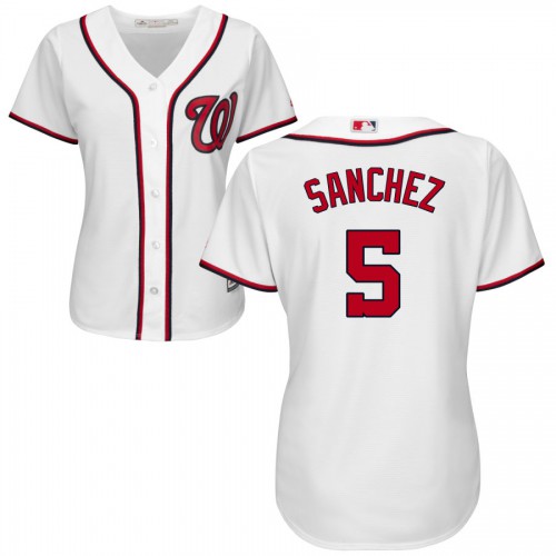 Washington Nationals #5 Adrian Sanchez White Womens Home Cool Base Stitched MLB Jersey Washington Nationals #5 Adrian Sanchez White Womens Home Cool Base Stitched MLB Jersey