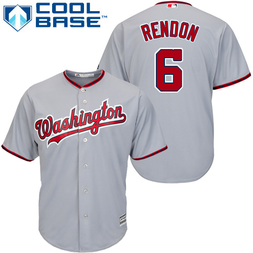 Washington Nationals #6 Anthony Rendon Grey Cool Base Stitched Youth MLB Jersey Washington Nationals #6 Anthony Rendon Grey Cool Base Stitched Youth MLB Jersey