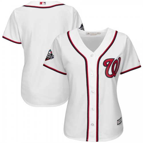 Washington Nationals Blank White Womens Home 2019 World Series Bound Cool Base Stitched MLB Jersey Washington Nationals Blank White Womens Home 2019 World Series Bound Cool Base Stitched MLB Jersey
