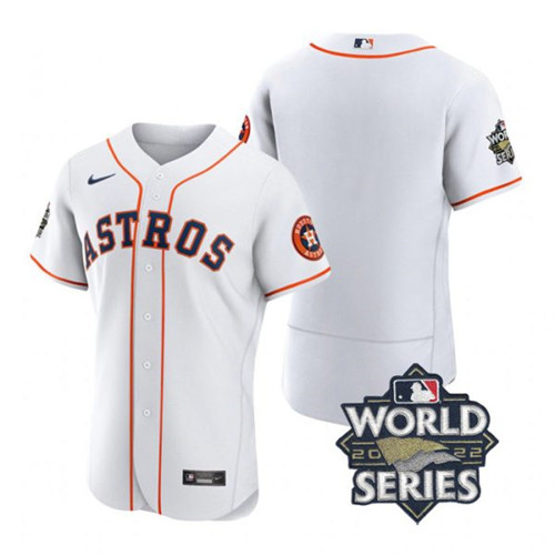 Astros Blank White Nike 2022 World Series Flexbase Jersey Astros Blank White Nike 2022 World Series Flexbase Jersey