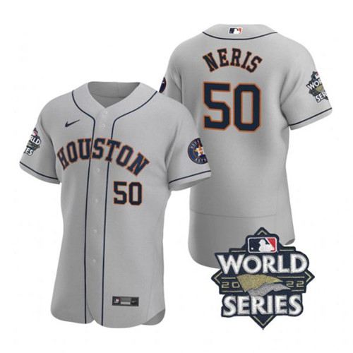 Astros 50 Hector Neris Gray Nike 2022 World Series Flexbase Jersey Astros 50 Hector Neris Gray Nike 2022 World Series Flexbase Jersey