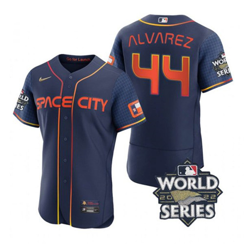 Astros 44 Yordan Alvarez Navy Nike 2022 World Series City Connect Flexbase Jersey Astros 44 Yordan Alvarez Navy Nike 2022 World Series City Connect Flexbase Jersey