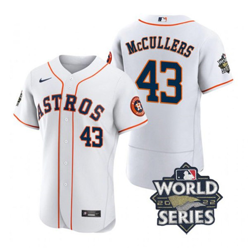 Astros 43 Lance Mccullers White Nike 2022 World Series Flexbase Jersey Astros 43 Lance Mccullers White Nike 2022 World Series Flexbase Jersey