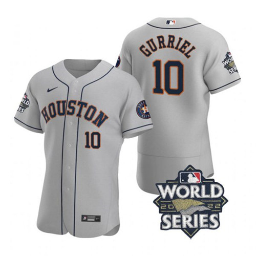 Astros 10 Yuli Gurriel Gray Nike 2022 World Series Flexbase Jersey Astros 10 Yuli Gurriel Gray Nike 2022 World Series Flexbase Jersey