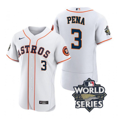 Astros 3 Jeremy Pena White Nike 2022 World Series Flexbase Jersey Astros 3 Jeremy Pena White Nike 2022 World Series Flexbase Jersey