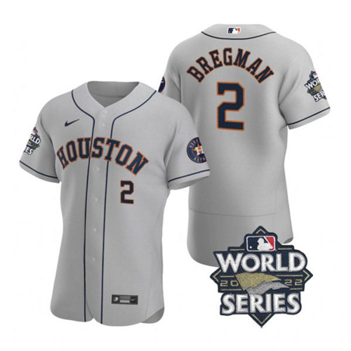 Astros 2 Alex Bregman Gray Nike 2022 World Series Flexbase Jersey Astros 2 Alex Bregman Gray Nike 2022 World Series Flexbase Jersey