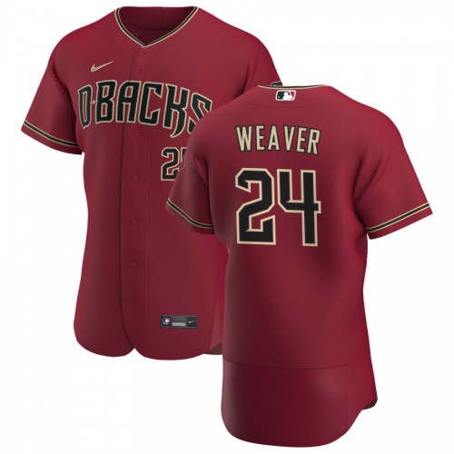 Arizona Diamondbacks #24 Luke Weaver Mens Nike Crimson Authentic Alternate Team MLB Jersey Arizona Diamondbacks #24 Luke Weaver Mens Nike Crimson Authentic Alternate Team MLB Jersey
