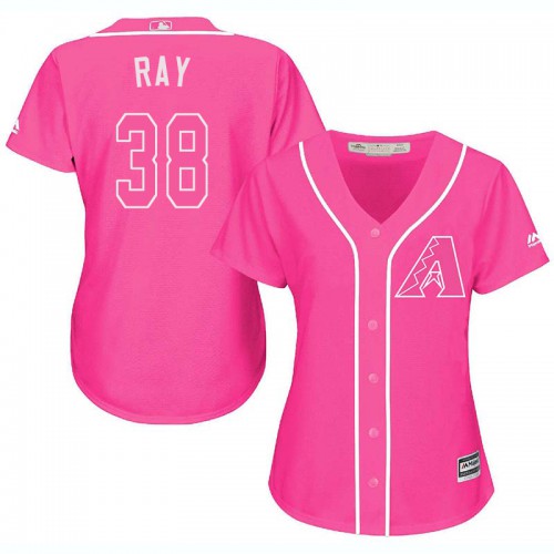 Arizona Diamondbacks #38 Robbie Ray Pink Fashion Womens Stitched MLB Jersey Arizona Diamondbacks #38 Robbie Ray Pink Fashion Womens Stitched MLB Jersey