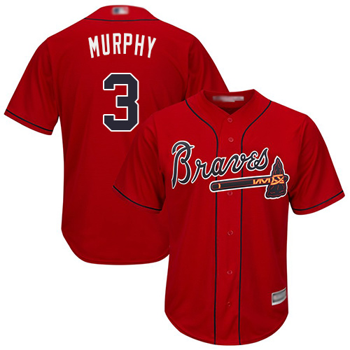 Atlanta Braves #3 Dale Murphy Red Cool Base Stitched Youth MLB Jersey Atlanta Braves #3 Dale Murphy Red Cool Base Stitched Youth MLB Jersey