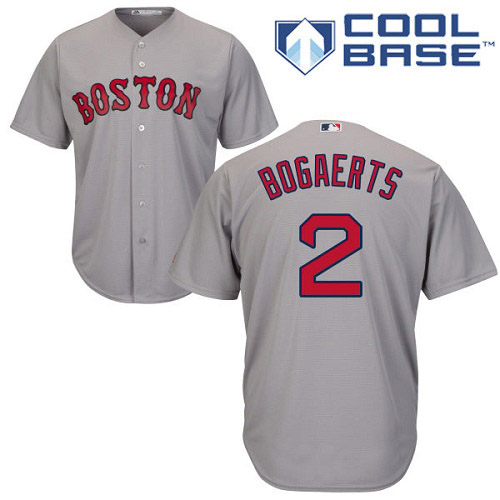 Boston Red Sox #2 Xander Bogaerts Grey Cool Base Stitched Youth MLB Jersey Boston Red Sox #2 Xander Bogaerts Grey Cool Base Stitched Youth MLB Jersey