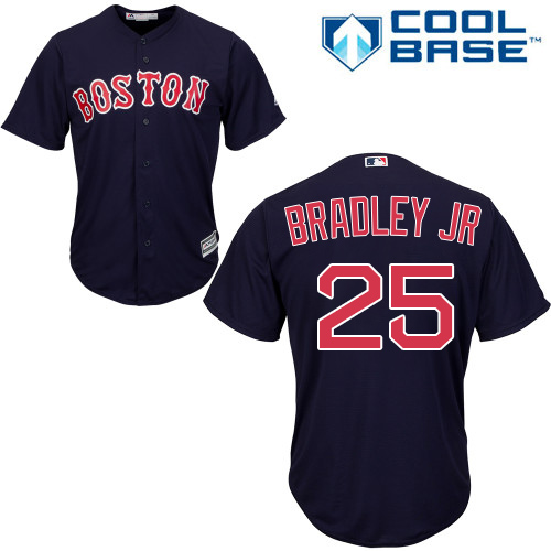 Boston Red Sox #25 Jackie Bradley Jr Navy Blue Cool Base Stitched Youth MLB Jersey Boston Red Sox #25 Jackie Bradley Jr Navy Blue Cool Base Stitched Youth MLB Jersey