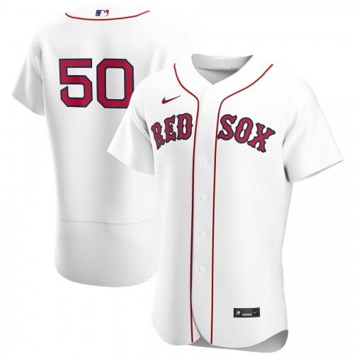 Boston Red Sox #50 Mookie Betts Mens Nike White Home 2020 Authentic Player MLB Jersey Boston Red Sox #50 Mookie Betts Mens Nike White Home 2020 Authentic Player MLB Jersey