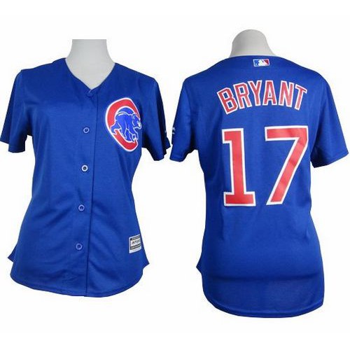 Chicago Cubs #17 Kris Bryant Blue Alternate Womens Stitched MLB Jersey Chicago Cubs #17 Kris Bryant Blue Alternate Womens Stitched MLB Jersey