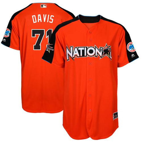 Chicago Cubs #71 Wade Davis Orange 2017 All-Star National League Stitched Youth MLB Jersey Chicago Cubs #71 Wade Davis Orange 2017 All-Star National League Stitched Youth MLB Jersey