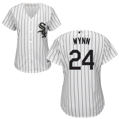 Chicago White Sox #24 Early Wynn White(Black Strip) Home Womens Stitched MLB Jersey Chicago White Sox #24 Early Wynn White(Black Strip) Home Womens Stitched MLB Jersey