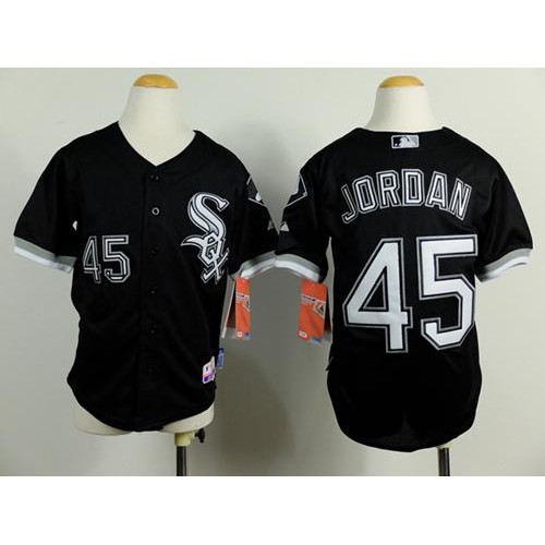 Chicago White Sox #45 Michael Jordan Black Cool Base Stitched Youth MLB Jersey Chicago White Sox #45 Michael Jordan Black Cool Base Stitched Youth MLB Jersey