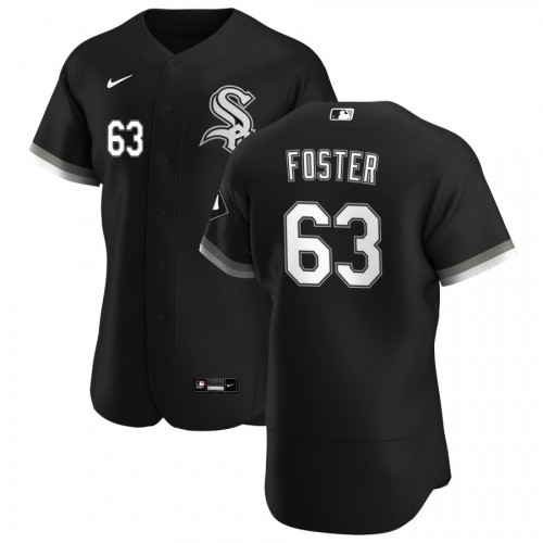 Chicago White Sox #63 Matt Foster Mens Nike Black Alternate 2020 Authentic Player MLB Jersey Chicago White Sox #63 Matt Foster Mens Nike Black Alternate 2020 Authentic Player MLB Jersey
