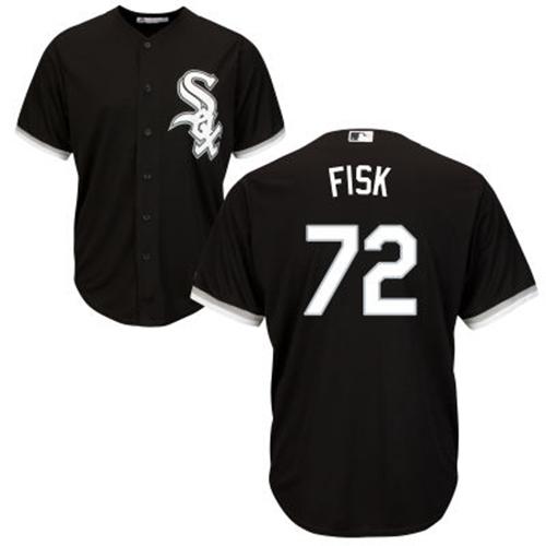 Chicago White Sox #72 Carlton Fisk Black Alternate Cool Base Stitched Youth MLB Jersey Chicago White Sox #72 Carlton Fisk Black Alternate Cool Base Stitched Youth MLB Jersey