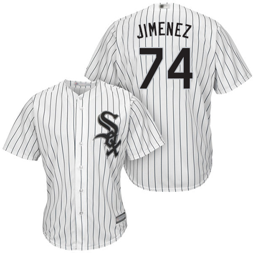 Chicago White Sox #74 Eloy Jimenez White(Black Strip) Cool Base Stitched Youth MLB Jersey Chicago White Sox #74 Eloy Jimenez White(Black Strip) Cool Base Stitched Youth MLB Jersey