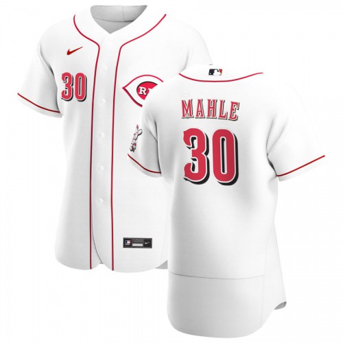 Cincinnati Reds #30 Tyler Mahle Mens Nike White Home 2020 Authentic Player MLB Jersey Cincinnati Reds #30 Tyler Mahle Mens Nike White Home 2020 Authentic Player MLB Jersey