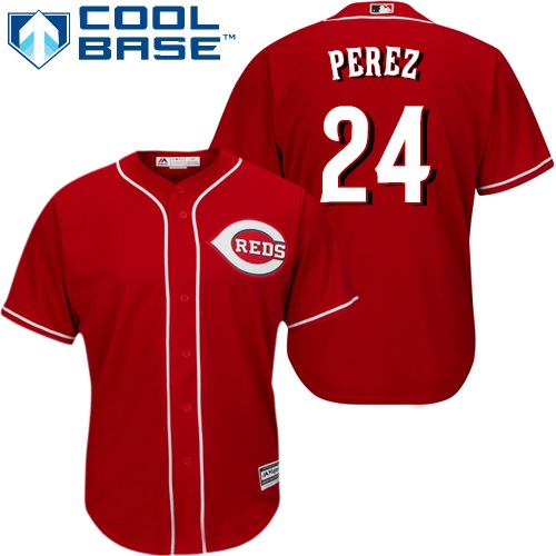Cincinnati Reds #24 Tony Perez Red Cool Base Stitched Youth MLB Jersey Cincinnati Reds #24 Tony Perez Red Cool Base Stitched Youth MLB Jersey