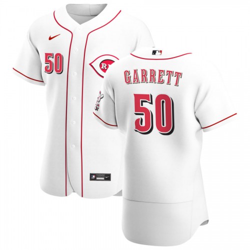Cincinnati Reds #50 Amir Garrett Mens Nike White Home 2020 Authentic Player MLB Jersey Cincinnati Reds #50 Amir Garrett Mens Nike White Home 2020 Authentic Player MLB Jersey