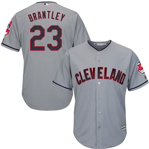Cleveland Indians #23 Michael Brantley Grey Road Stitched Youth MLB Jersey Cleveland Indians #23 Michael Brantley Grey Road Stitched Youth MLB Jersey