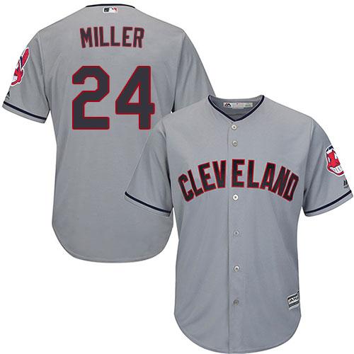Cleveland Indians #24 Andrew Miller Grey Road Stitched Youth MLB Jersey Cleveland Indians #24 Andrew Miller Grey Road Stitched Youth MLB Jersey