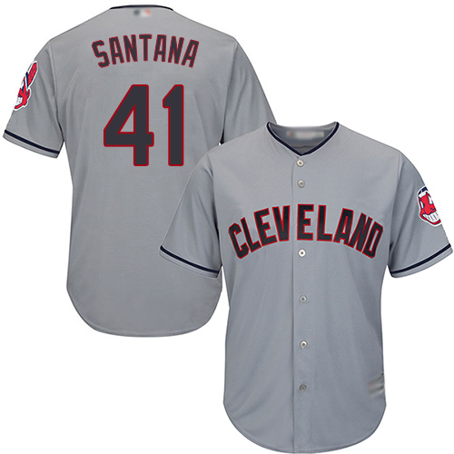 Cleveland Indians #41 Carlos Santana Grey Road Stitched Youth MLB Jersey Cleveland Indians #41 Carlos Santana Grey Road Stitched Youth MLB Jersey