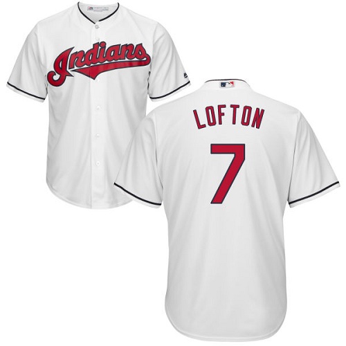 Cleveland Indians #7 Kenny Lofton White Home Stitched Youth MLB Jersey Cleveland Indians #7 Kenny Lofton White Home Stitched Youth MLB Jersey