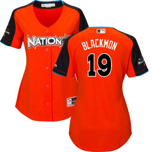 Colorado Rockies #19 Charlie Blackmon Orange 2017 All-Star National League Womens Stitched MLB Jersey Colorado Rockies #19 Charlie Blackmon Orange 2017 All-Star National League Womens Stitched MLB Jersey