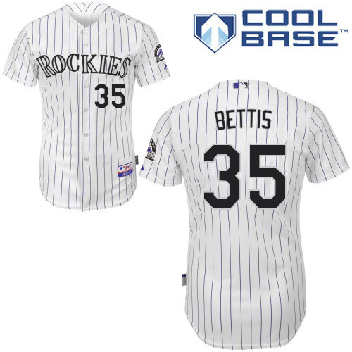 Colorado Rockies #35 Chad Bettis White Cool Base Stitched Youth MLB Jersey Colorado Rockies #35 Chad Bettis White Cool Base Stitched Youth MLB Jersey