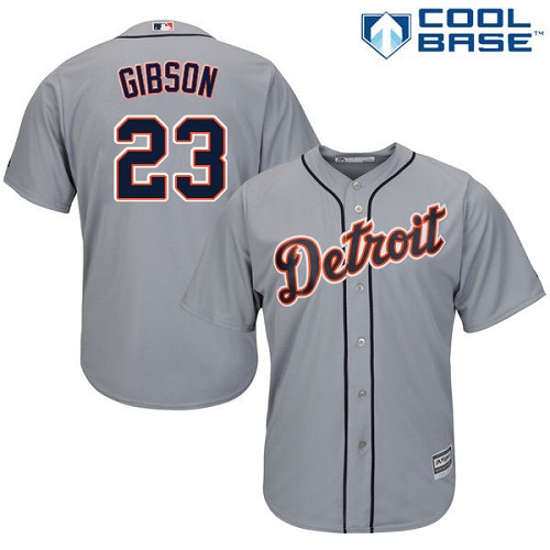 Detroit Tigers #23 Kirk Gibson Grey Cool Base Stitched Youth MLB Jersey Detroit Tigers #23 Kirk Gibson Grey Cool Base Stitched Youth MLB Jersey