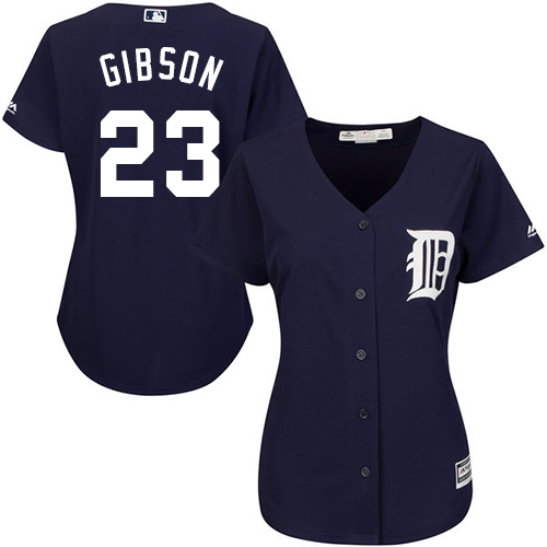 Detroit Tigers #23 Kirk Gibson Navy Blue Alternate Womens Stitched MLB Jersey Detroit Tigers #23 Kirk Gibson Navy Blue Alternate Womens Stitched MLB Jersey