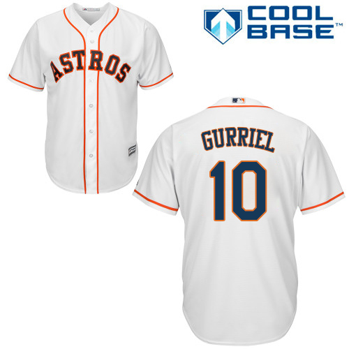 Houston Astros #10 Yuli Gurriel White Cool Base Stitched Youth MLB Jersey Houston Astros #10 Yuli Gurriel White Cool Base Stitched Youth MLB Jersey
