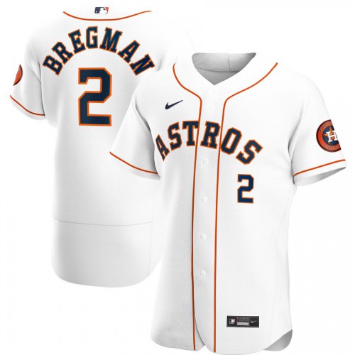 Houston Astros #2 Alex Bregman Mens Nike White Home 2020 Authentic Player MLB Jersey Houston Astros #2 Alex Bregman Mens Nike White Home 2020 Authentic Player MLB Jersey