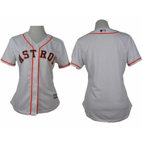 Houston Astros Blank White Home Womens Stitched MLB Jersey Houston Astros Blank White Home Womens Stitched MLB Jersey