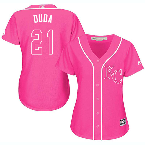 Kansas City Royals #21 Lucas Duda Pink Fashion Womens Stitched MLB Jersey Kansas City Royals #21 Lucas Duda Pink Fashion Womens Stitched MLB Jersey