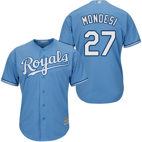 Kansas City Royals #27 Raul Mondesi Light Blue Cool Base Stitched Youth MLB Jersey Kansas City Royals #27 Raul Mondesi Light Blue Cool Base Stitched Youth MLB Jersey