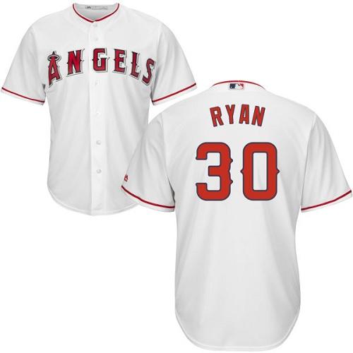 Los Angeles Angels #30 Nolan Ryan White Cool Base Stitched Youth MLB Jersey Los Angeles Angels #30 Nolan Ryan White Cool Base Stitched Youth MLB Jersey