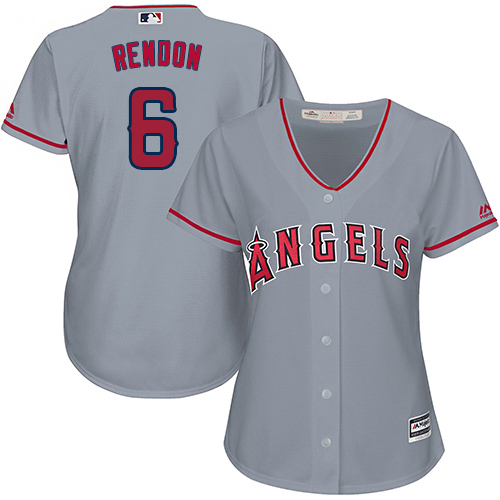 Los Angeles Angels #6 Anthony Rendon Grey Road Womens Stitched MLB Jersey Los Angeles Angels #6 Anthony Rendon Grey Road Womens Stitched MLB Jersey