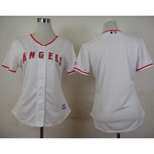 Los Angeles Angels Blank White Womens Home Stitched MLB Jersey Los Angeles Angels Blank White Womens Home Stitched MLB Jersey