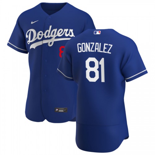 Los Angeles Dodgers #81 Victor Gonzalez Mens Nike Royal Alternate 2020 Authentic Player MLB Jersey Los Angeles Dodgers #81 Victor Gonzalez Mens Nike Royal Alternate 2020 Authentic Player MLB Jersey
