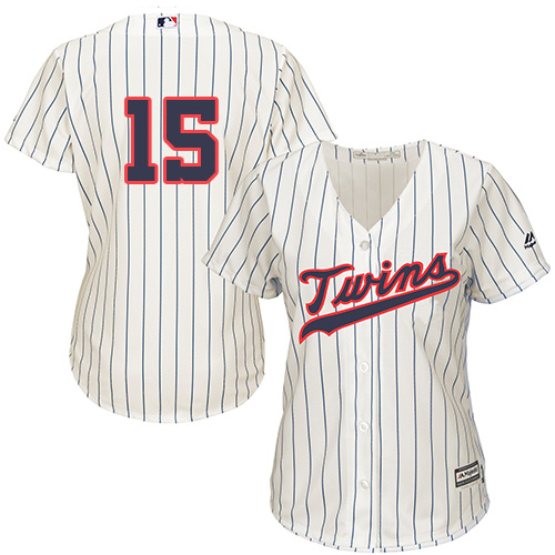 Minnesota Twins #15 Jason Castro Cream Strip Alternate Womens Stitched MLB Jersey Minnesota Twins #15 Jason Castro Cream Strip Alternate Womens Stitched MLB Jersey