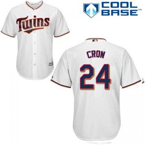 Minnesota Twins #24 C.J. Cron White Cool Base Stitched Youth MLB Jersey Minnesota Twins #24 C.J. Cron White Cool Base Stitched Youth MLB Jersey