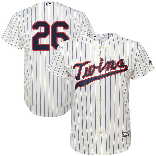 Minnesota Twins #26 Max Kepler Cream Strip Cool Base Stitched Youth MLB Jersey Minnesota Twins #26 Max Kepler Cream Strip Cool Base Stitched Youth MLB Jersey