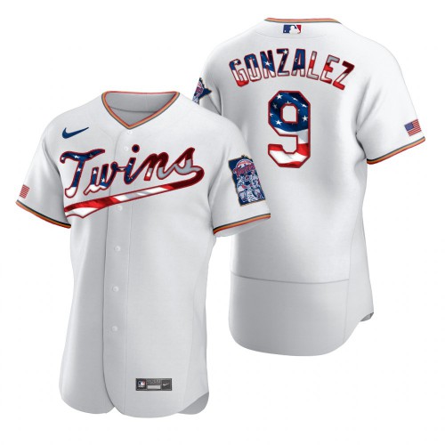 Minnesota Twins #9 Marwin Gonzalez Mens Nike White Fluttering USA Flag Limited Edition Authentic MLB Jersey Minnesota Twins #9 Marwin Gonzalez Mens Nike White Fluttering USA Flag Limited Edition Authentic MLB Jersey